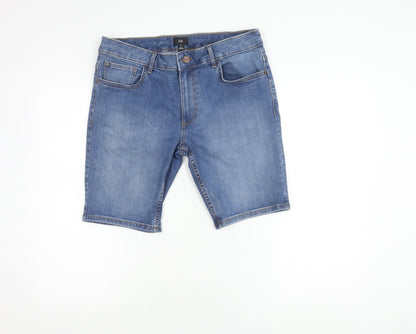 River Island Women's Blue Bermuda Shorts, Size 32