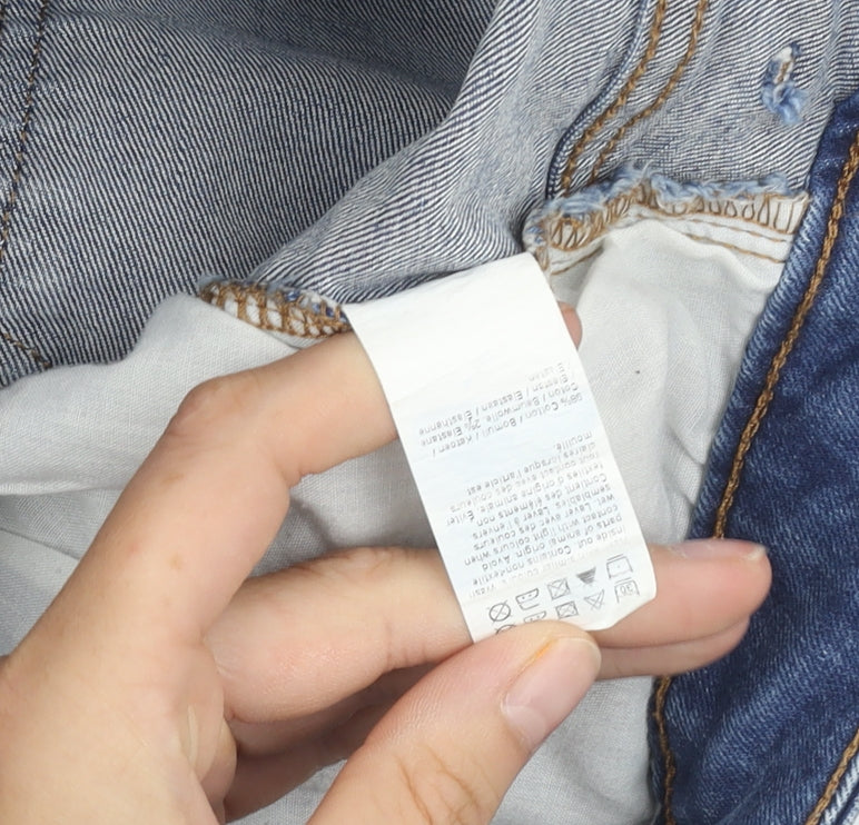 River Island Women's Blue Bermuda Shorts, Size 32