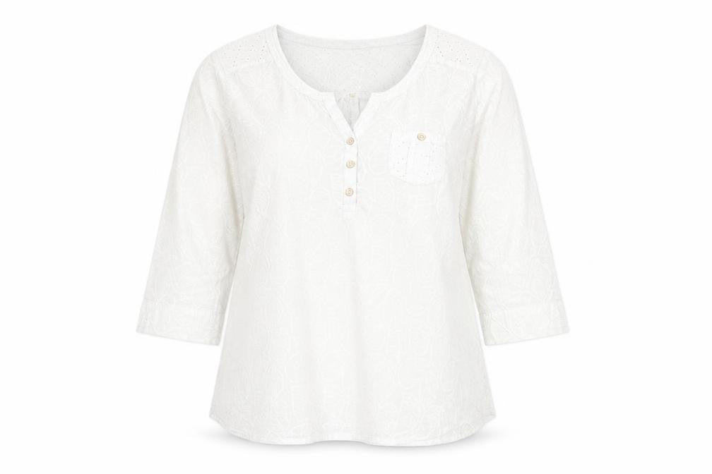 Womens UK Size 14 Faithful & True White  Blouse