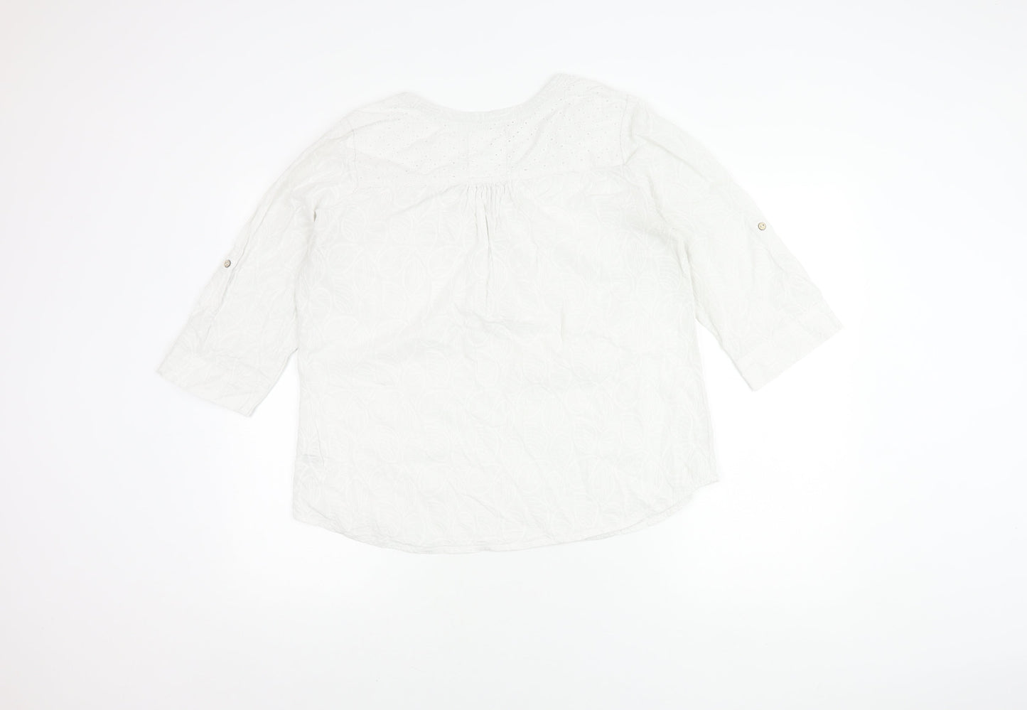 Womens UK Size 14 Faithful & True White  Blouse