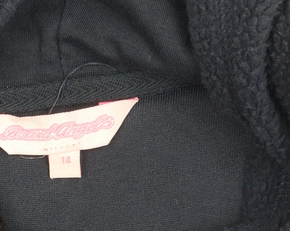 Board Angels Womens Black Fleece Hoodie Size 14