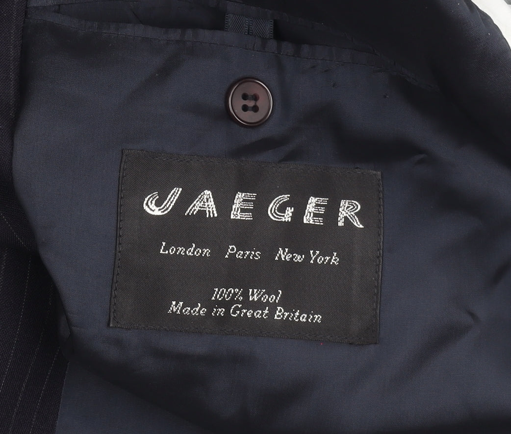 Mens UK Size 48 Jaeger Regular Black Suit Jacket