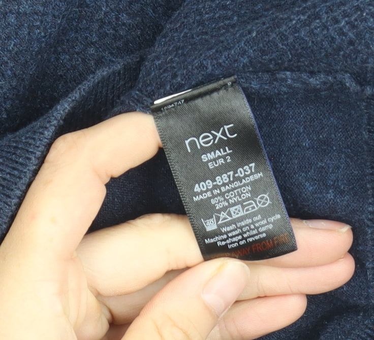 Next Men's Blue Crew Neck Pullover Jumper S