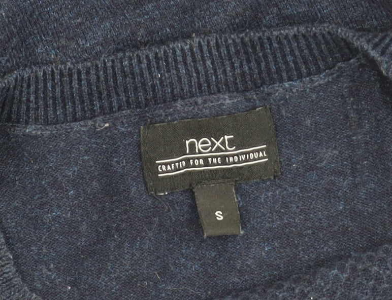 Next Men's Blue Crew Neck Pullover Jumper S