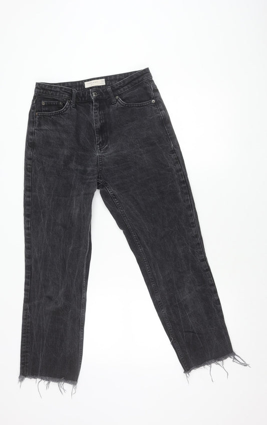 Topshop Women's Black Straight Jeans Size 12