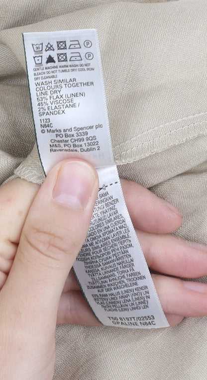 Marks and Spencer Women Beige Skirt Size 20