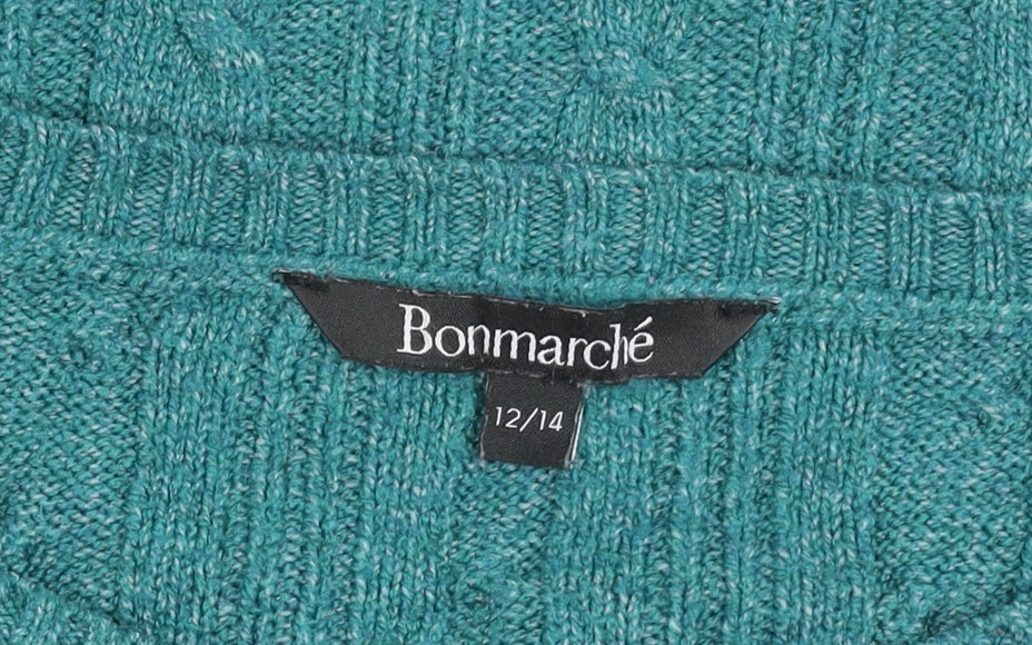 Womens UK Size 12 Bonmarché Blue Pullover Jumper