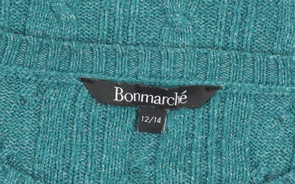 Womens UK Size 12 Bonmarché Blue Pullover Jumper