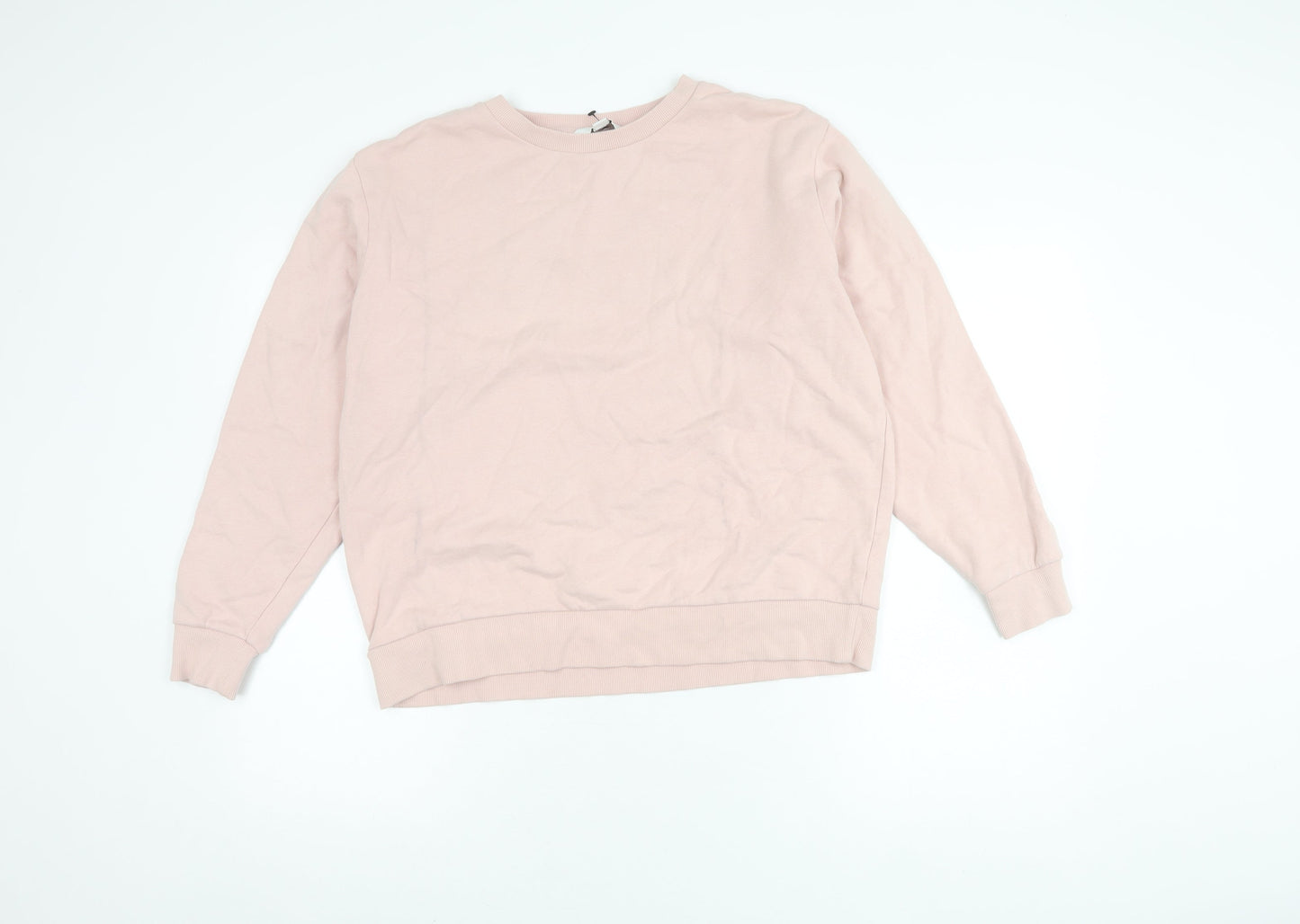 Womens UK Size M Marks and Spencer Pink Pullover Sweatshirt