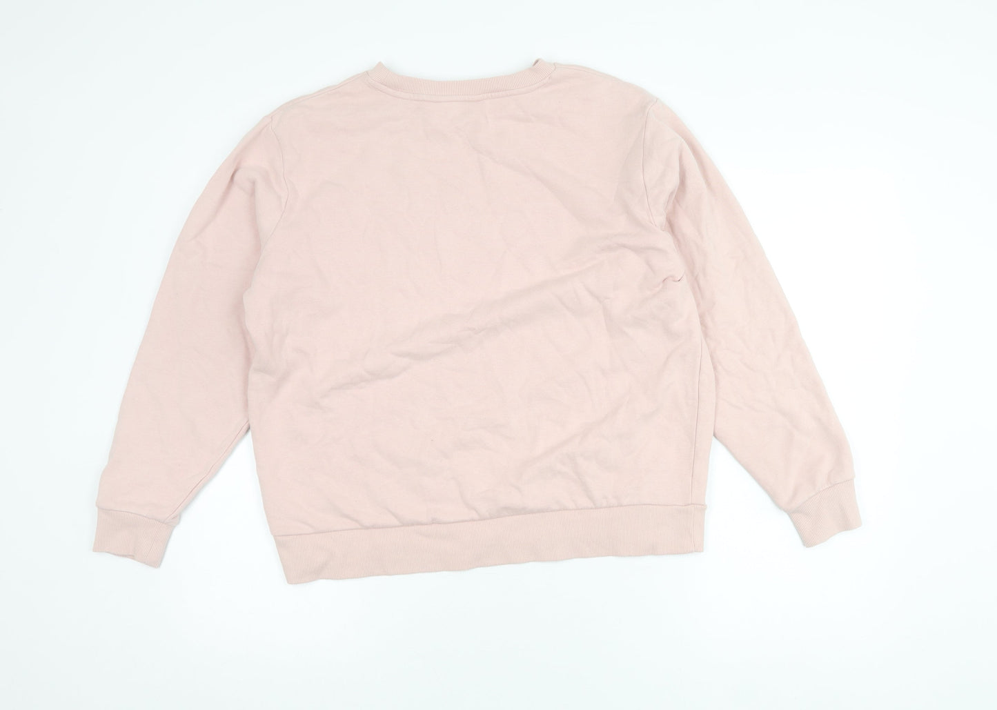 Womens UK Size M Marks and Spencer Pink Pullover Sweatshirt