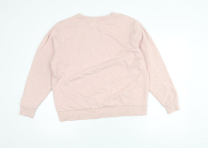 Womens UK Size M Marks and Spencer Pink Pullover Sweatshirt