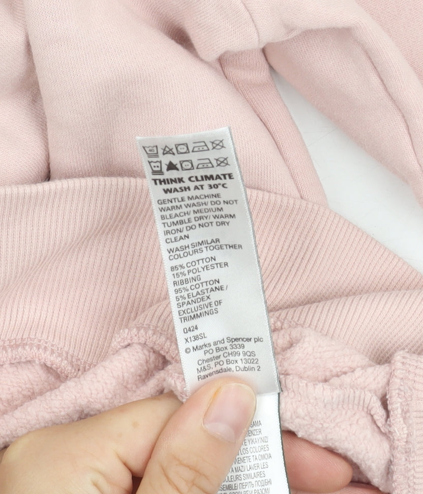 Womens UK Size M Marks and Spencer Pink Pullover Sweatshirt