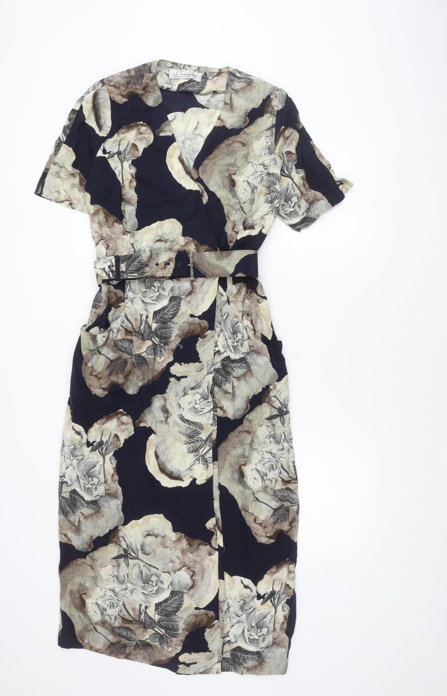 J. Taylor Women's Floral Multicoloured Dress Size 12