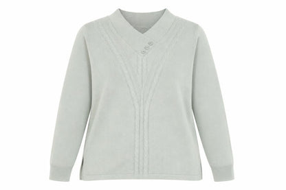 Womens UK Size 14 Afibel Grey Pullover Jumper