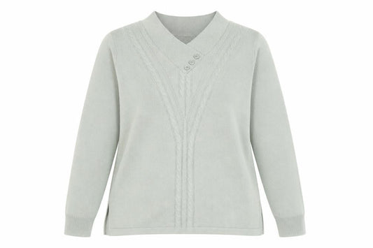 Womens UK Size 14 Afibel Grey Pullover Jumper