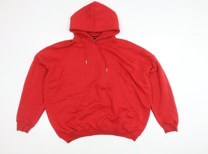 PrettyLittleThing Red Women's Pullover Hoodie - M