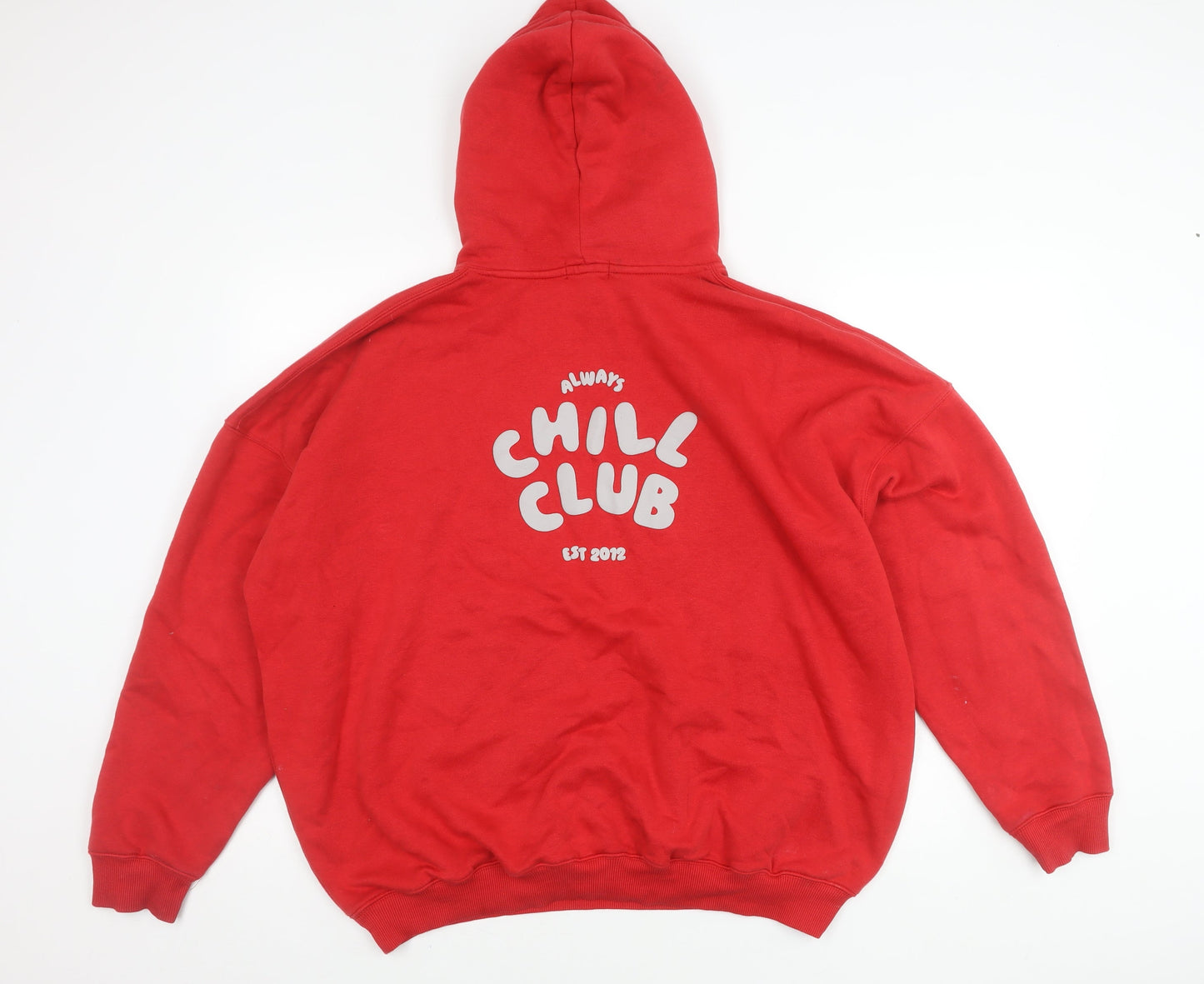 PrettyLittleThing Red Women's Pullover Hoodie - M