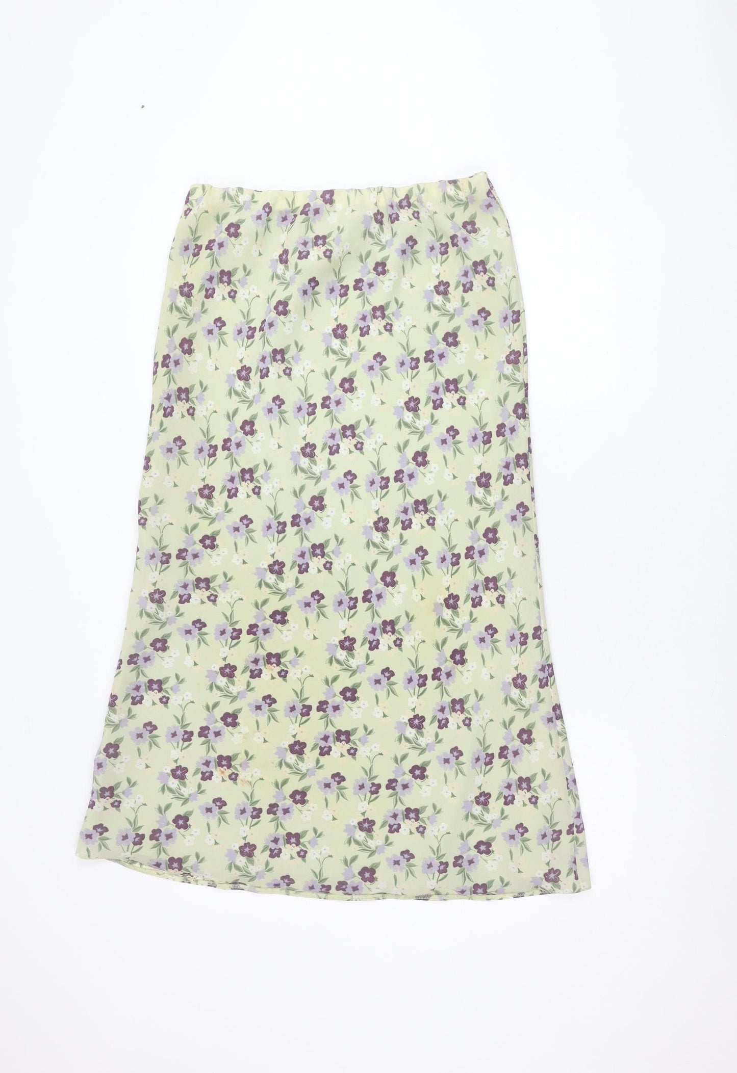Isabelle Women's Green Floral Skirt, Size 14, Good Condition