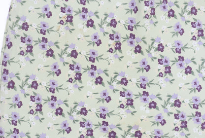 Isabelle Women's Green Floral Skirt, Size 14, Good Condition