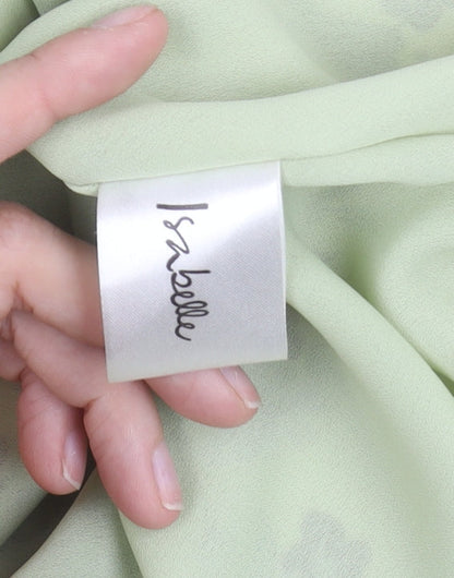 Isabelle Women's Green Floral Skirt, Size 14, Good Condition