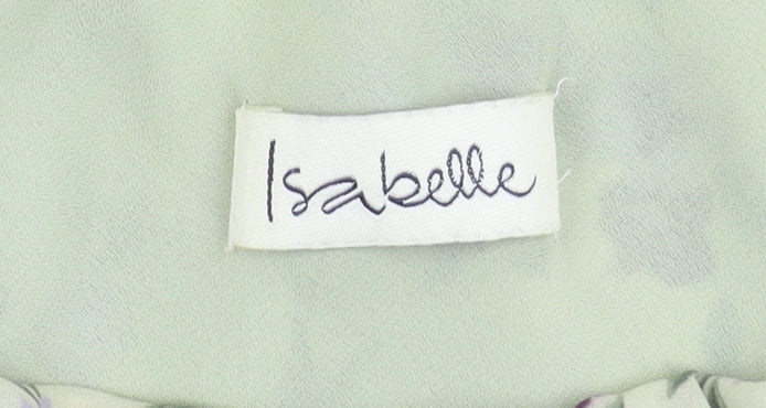 Isabelle Women's Green Floral Skirt, Size 14, Good Condition