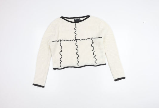 Womens UK Size 8 ASOS White Pullover Jumper