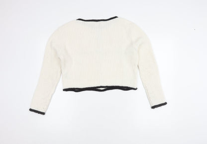 Womens UK Size 8 ASOS White Pullover Jumper