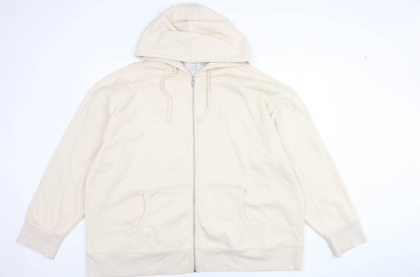 Womens UK Size L Topshop Beige Basic Jacket