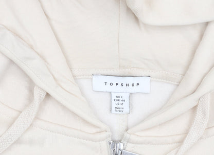 Womens UK Size L Topshop Beige Basic Jacket