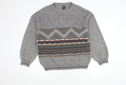 C&A Men's Grey Pullover Jumper - M