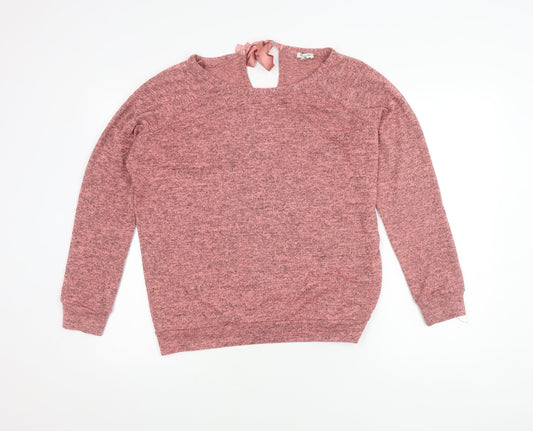 Womens UK Size 8 River Island Pink Pullover Jumper