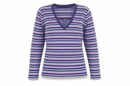 Womens UK Size L M&Co Multicoloured Basic T-Shirt