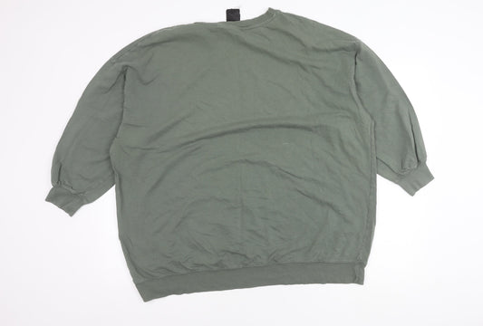 Womens UK Size XL H&M Green Pullover Jumper