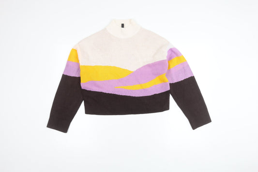 Womens UK Size XS H&M Multicoloured Pullover Jumper