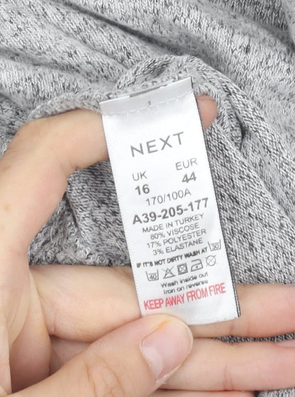 Next Women's Grey Pullover Jumper Size 16