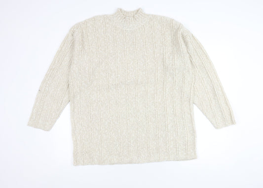 Womens UK Size 18-20 BHS Ivory Pullover Jumper