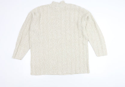 Womens UK Size 18-20 BHS Ivory Pullover Jumper