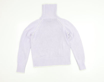 Trader Women's Multicoloured Mock Neck Jumper Size 12