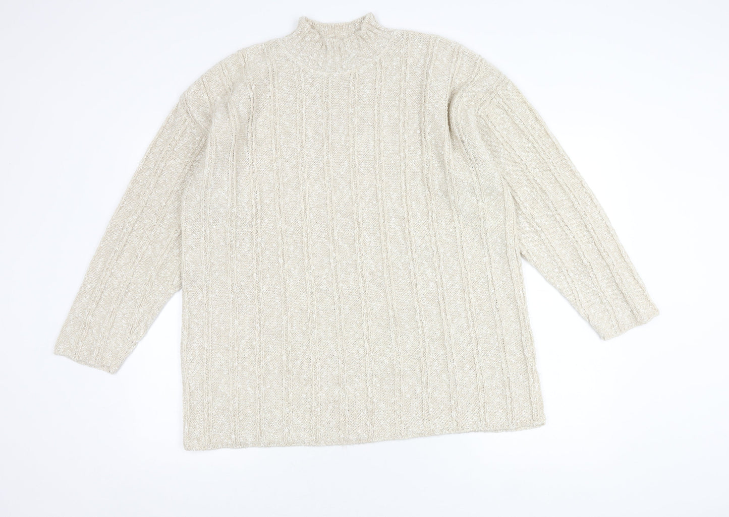 Womens UK Size 18 BHS Ivory Pullover Jumper