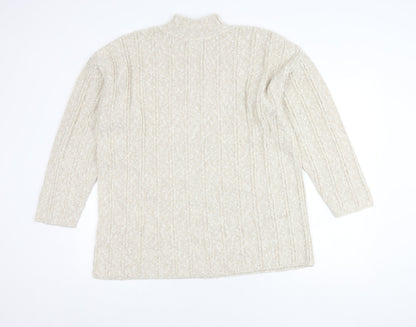 Womens UK Size 18 BHS Ivory Pullover Jumper