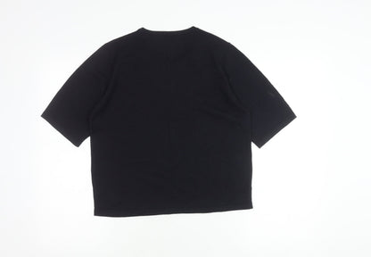 Womens UK Size 16 Marks and Spencer Black Jersey Blouse