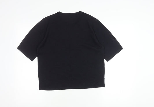 Womens UK Size 16 Marks and Spencer Black Jersey Blouse