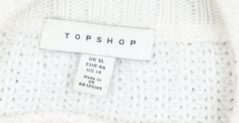 Womens UK Size XL Topshop Multicoloured Pullover Jumper