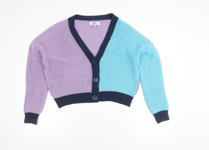Womens UK Size S Isabella D. Multicoloured Cardigan Jumper