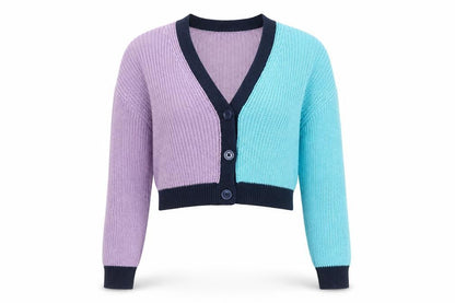 Womens UK Size S Isabella D. Multicoloured Cardigan Jumper