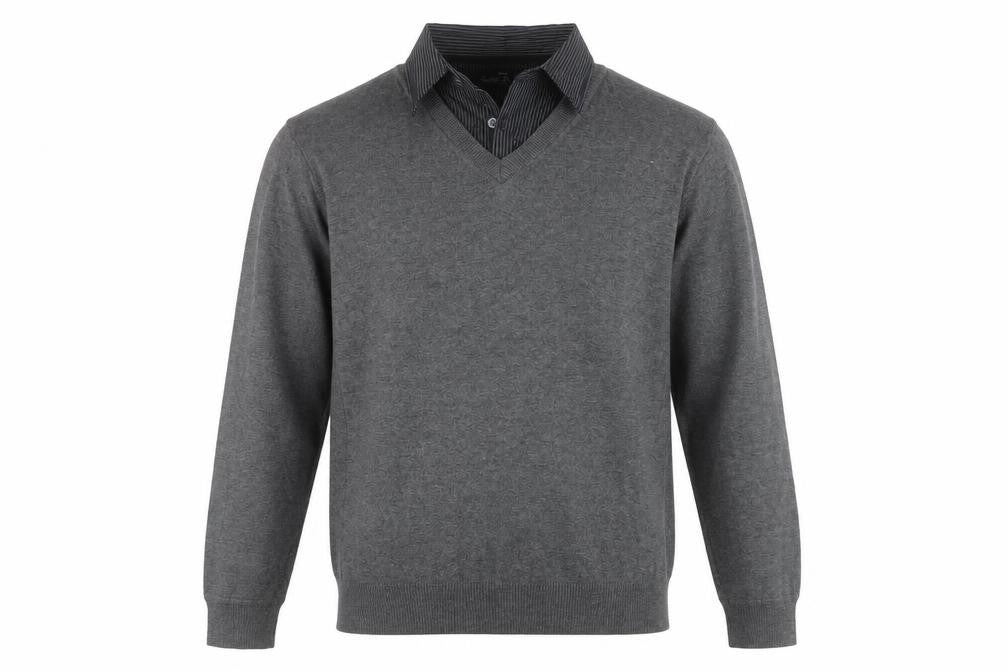 Mens UK Size L NEXT Grey Pullover Jumper