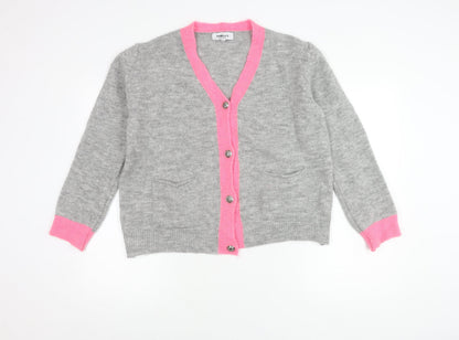 Womens UK Size S Isabella D. Grey Cardigan Jumper