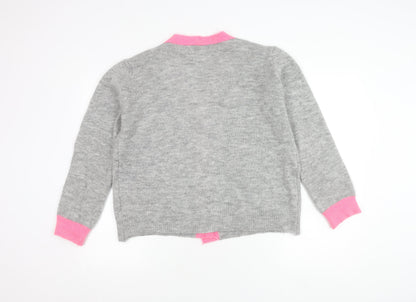 Womens UK Size S Isabella D. Grey Cardigan Jumper