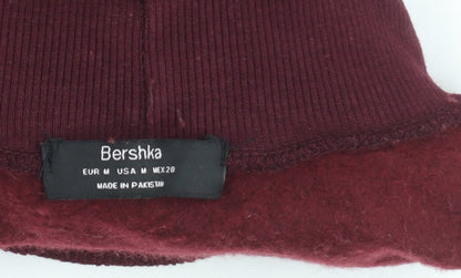 Bershka Women's Red Pullover Sweatshirt Size M Casual