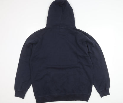 Spreadshirt Men’s Blue XL Pullover Hoodie with Animal Print